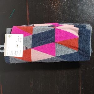 A New Day 3 Pack Socks New Gray, Pink, Orange Size 4-10